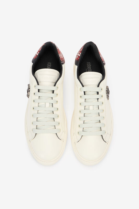 RC Ivory Leather Low Top Sneakers BIANCO/ST:DRAGONE SRS009-PZB15