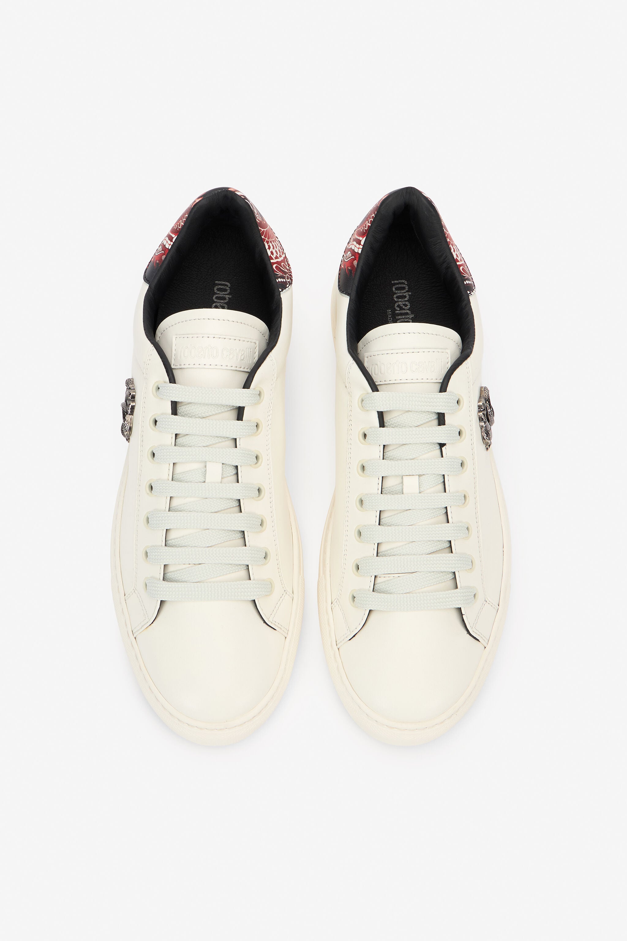 RC Ivory Leather Low Top Sneakers BIANCO/ST:DRAGONE SRS009-PZB15