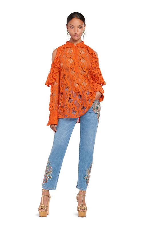 RC Camicia in pizzo con spalle scoperte RC Camicia in pizzo con spalle scoperte ORANGE IQT710-RP064