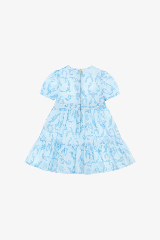 JU Abito con stampa Azzurro SJT170-7ML96