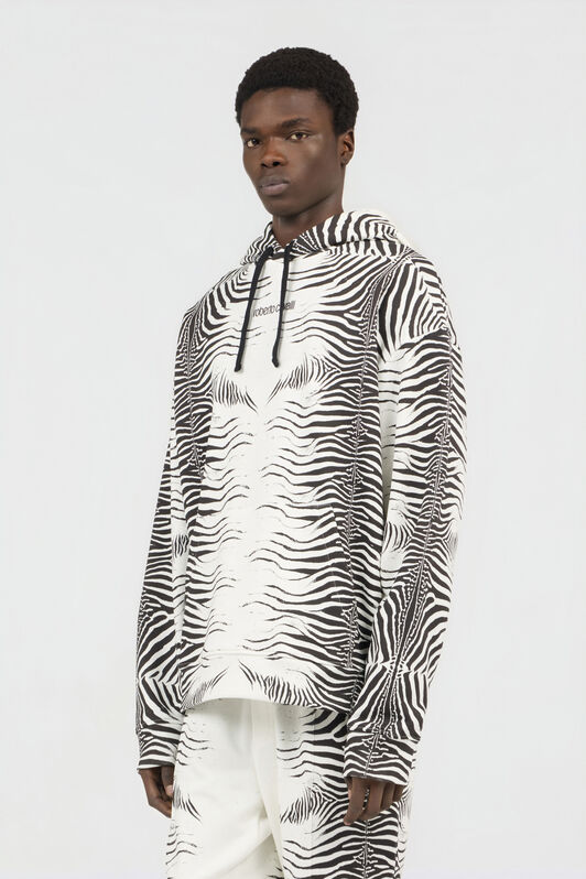 RC Zebra Print Sweatshirt WHITE/BLACK ZEBRA SOT66J-CF063