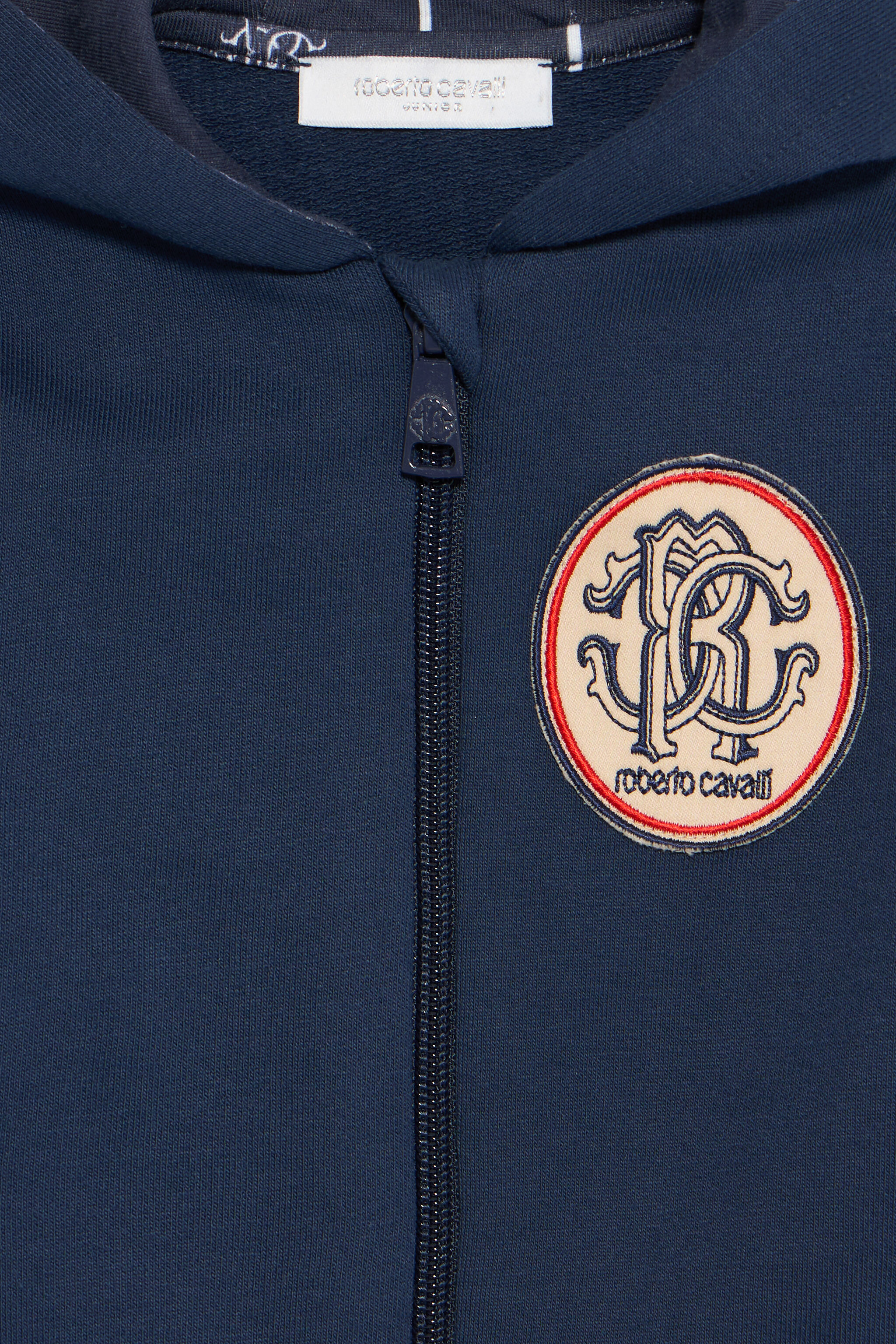 JU Blue Sweatshirt with RC Monogram NAVY VJT696-CF050