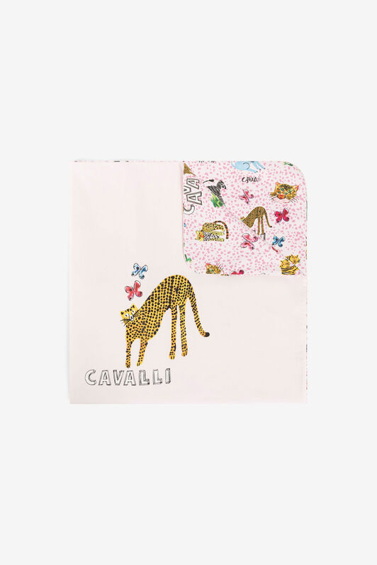 JU Manta para bebé con logotipo y estampado Wildlife Rosa PJT869-JFF07