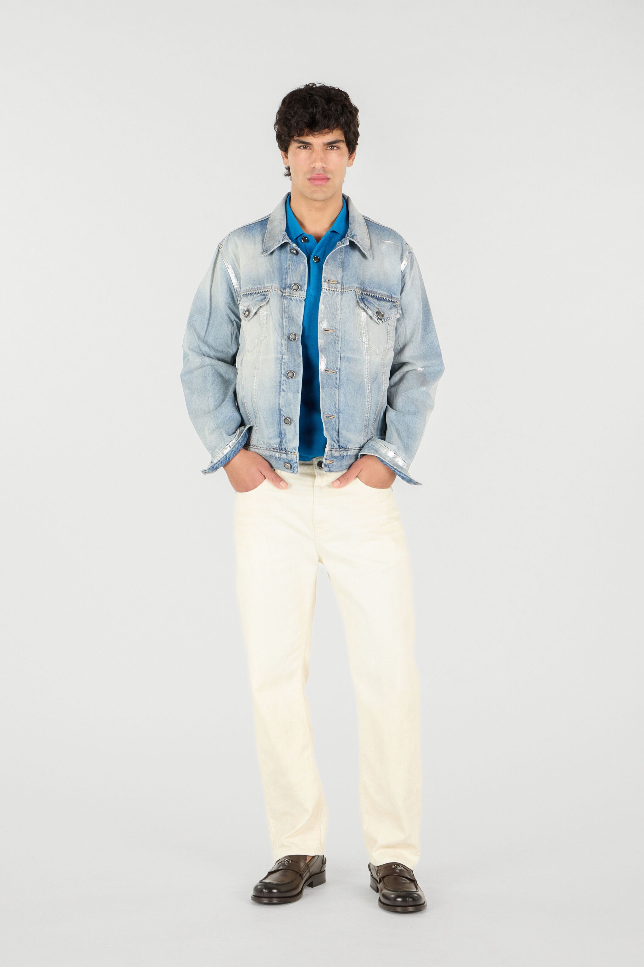 RC Man Cotton Jacket Blu UMJ415-VT001