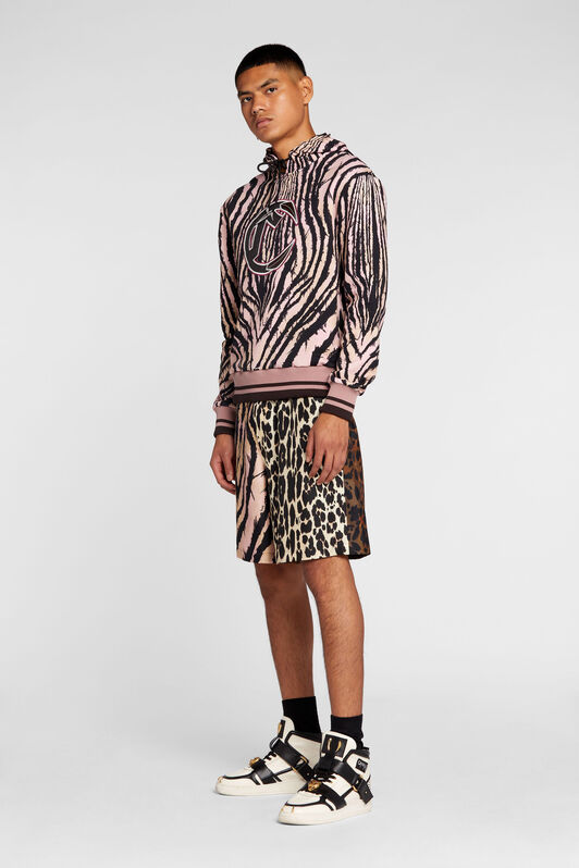 RC Freedom-Print Cotton Hoodie Black/Pink ORT69C-5OC80