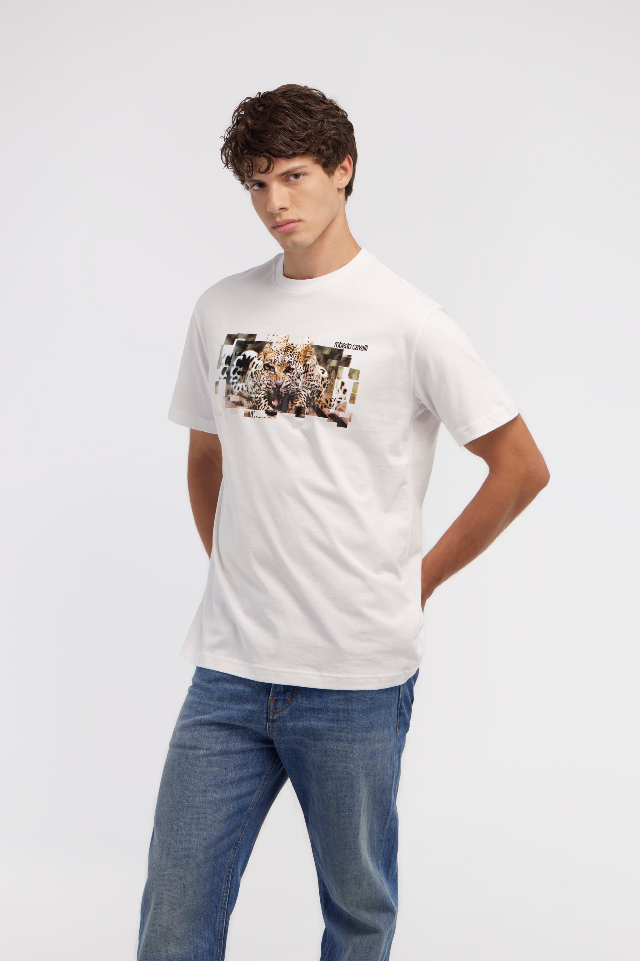RC T-shirt with Jaguar logo and print White NOT60K-JD060