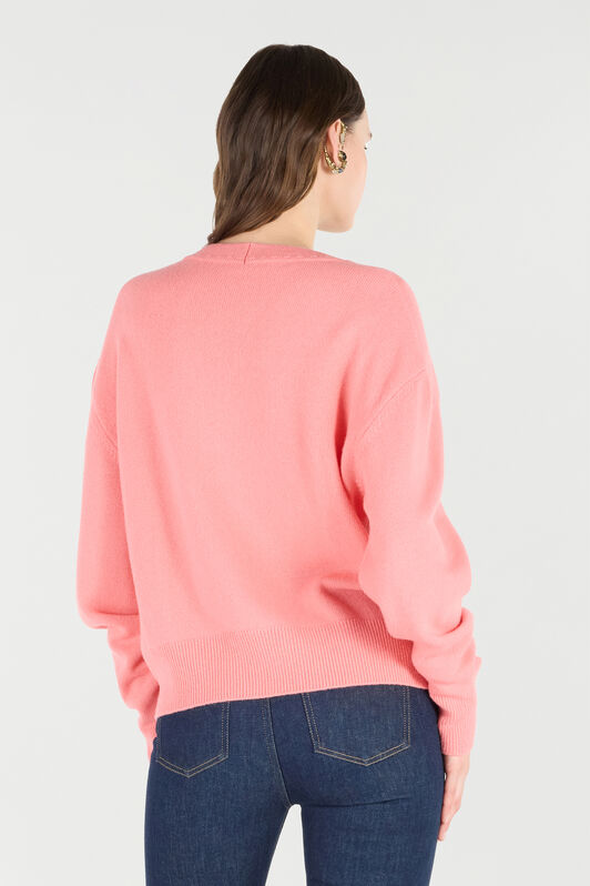 RC Cardigan with Mirror Snake Monogram Rosa VKM908-MQ013