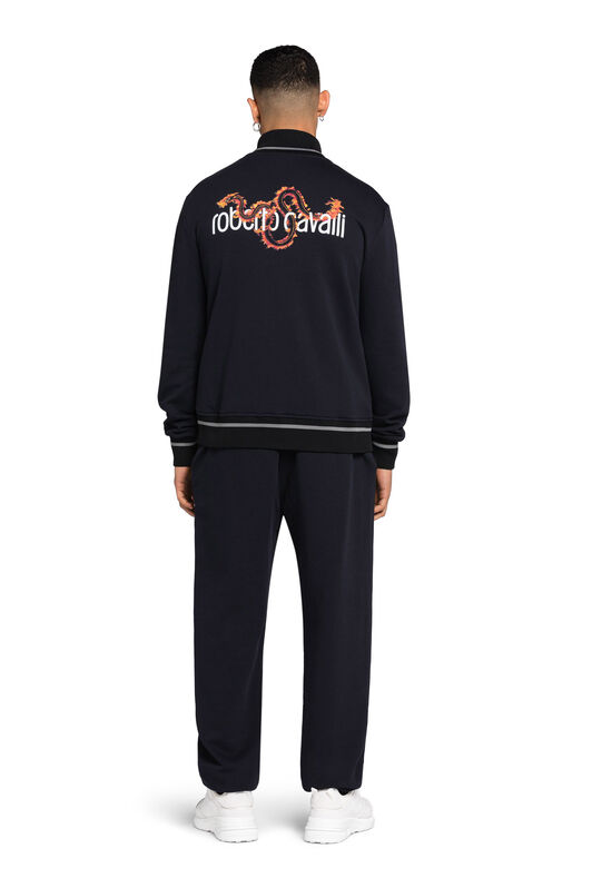 RC Snake Logo-Print Cotton Sweatpants RC Snake Logo-Print Cotton Sweatpants Dark blue IS7211-CF050