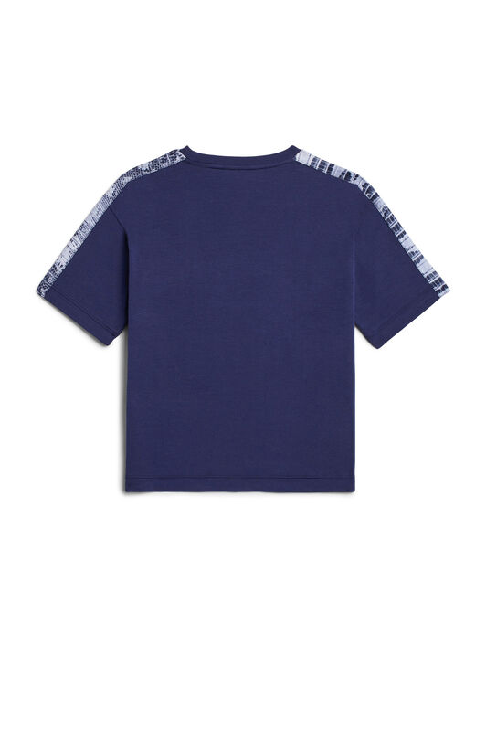 JU Lizard print logo T-shirt MIDNIGHT BLUE IJT65H-JV025