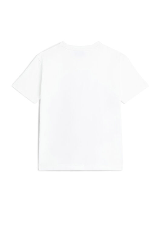 JU T-shirt à logo et imprimé loups MILKY WHITE JJT60G-JV025