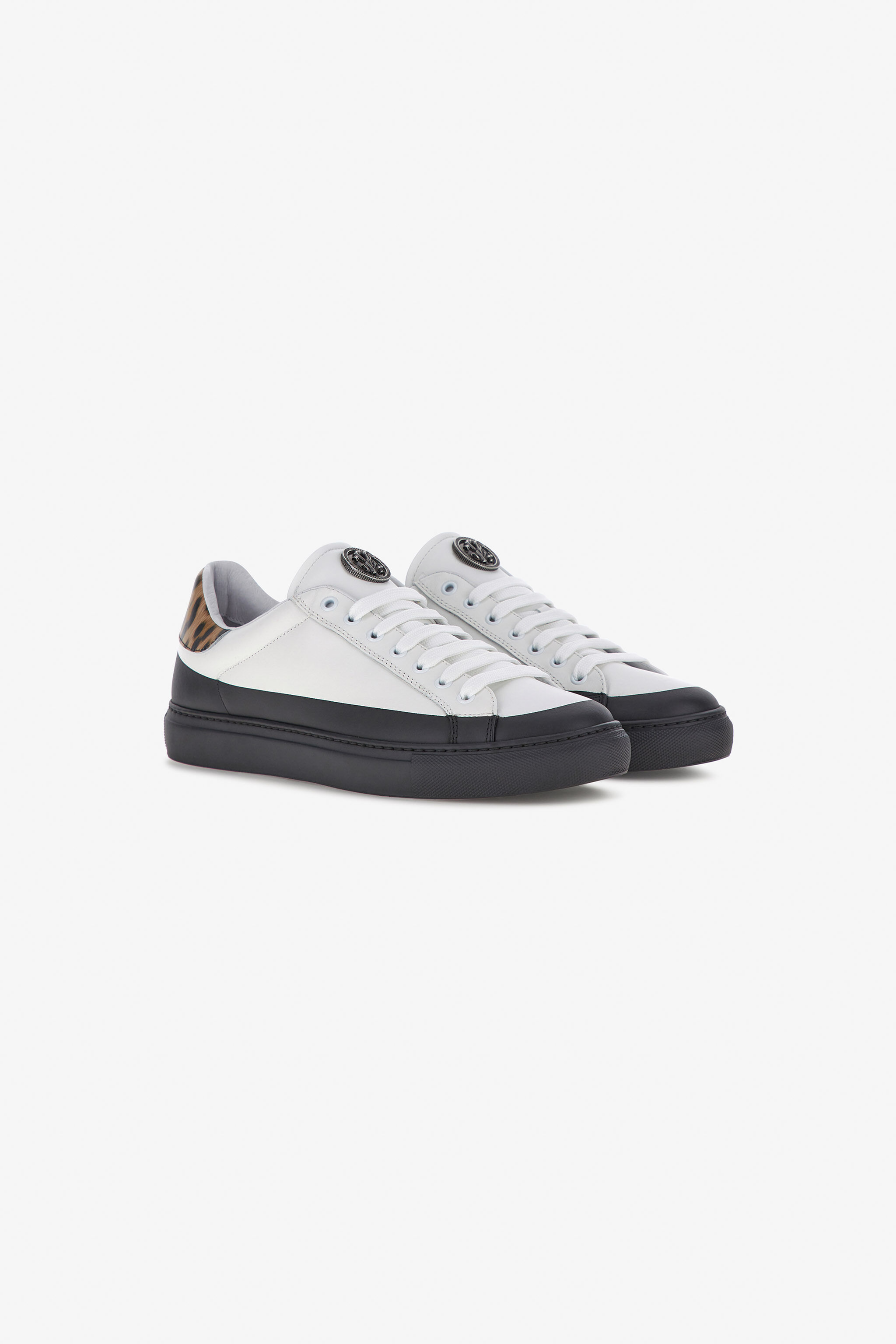 RC Low-top sneakers with Jaguar print White/Black RRS011-PZX90