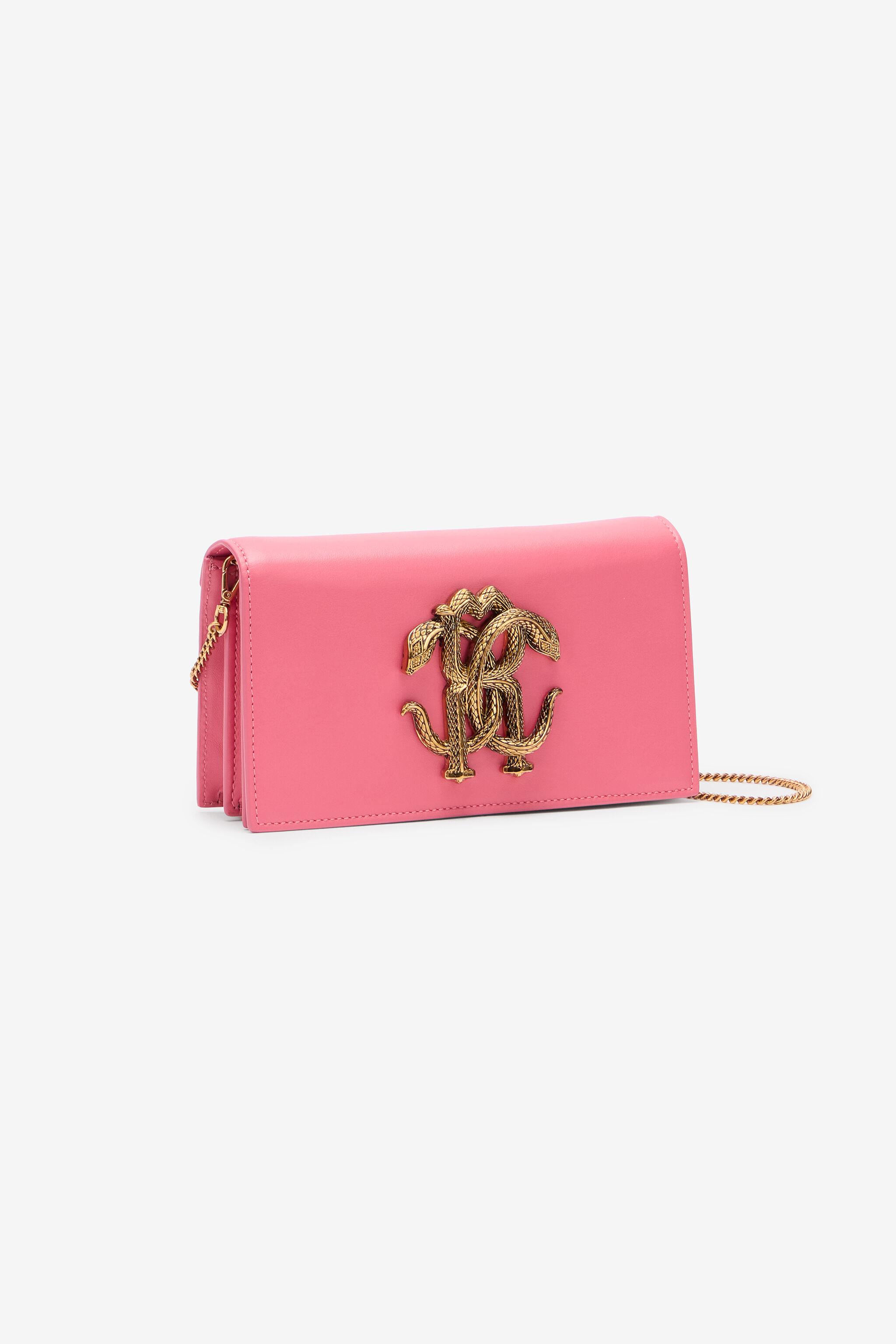RC Shoulder bag with Monogram Mirror Snake Fuchsia SKB112-PZ172