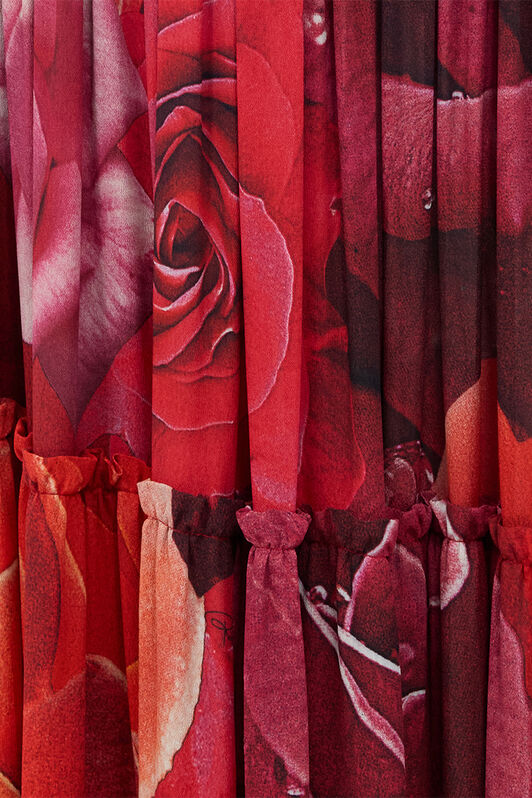 RC Falda Extralarga Con Estampado Garden Rose Rojo UKT309-KWN48