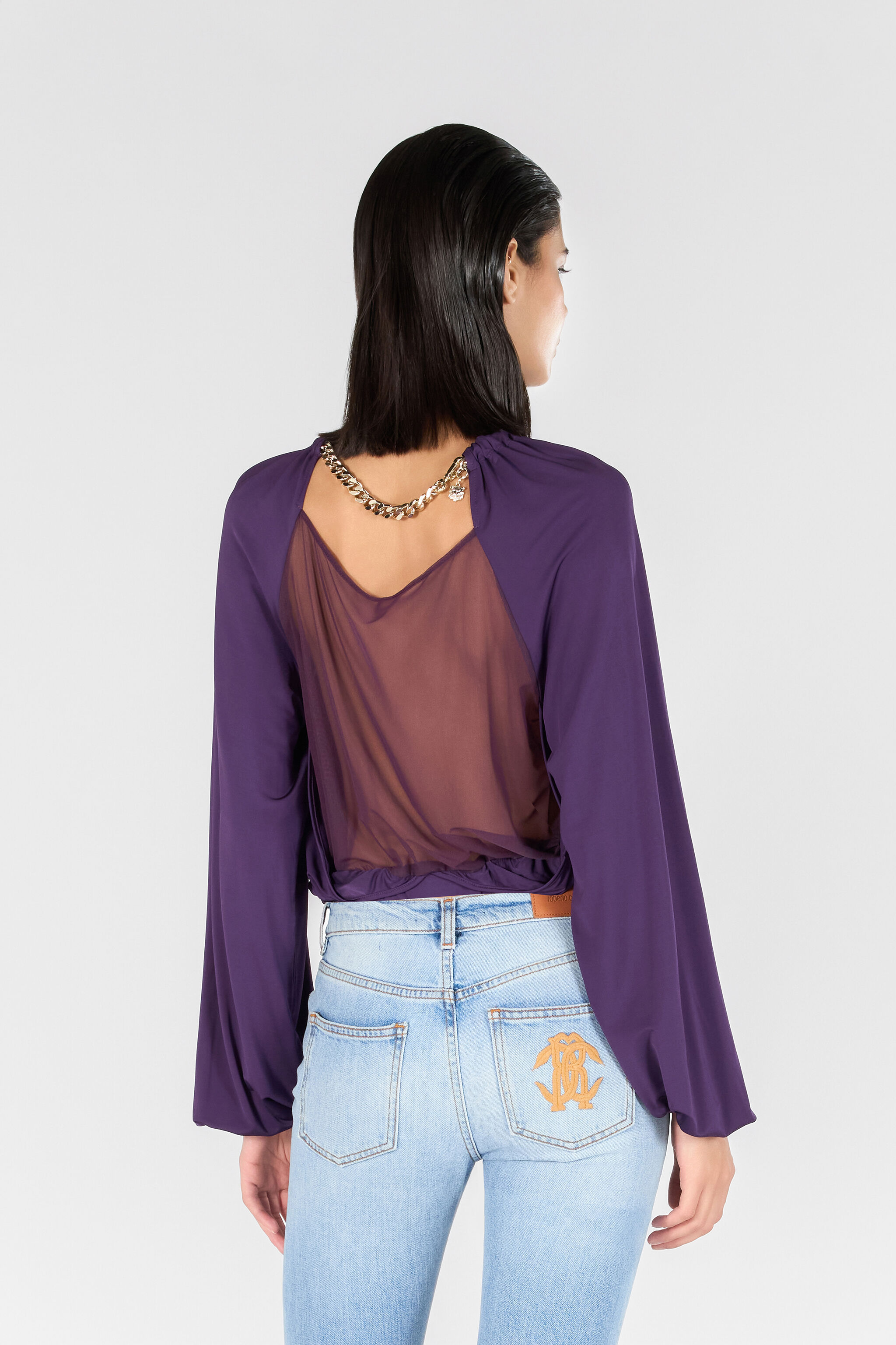 JC Women long-sleeve t-shirt GRIGIO CHIARO METALI RKT879-RK385