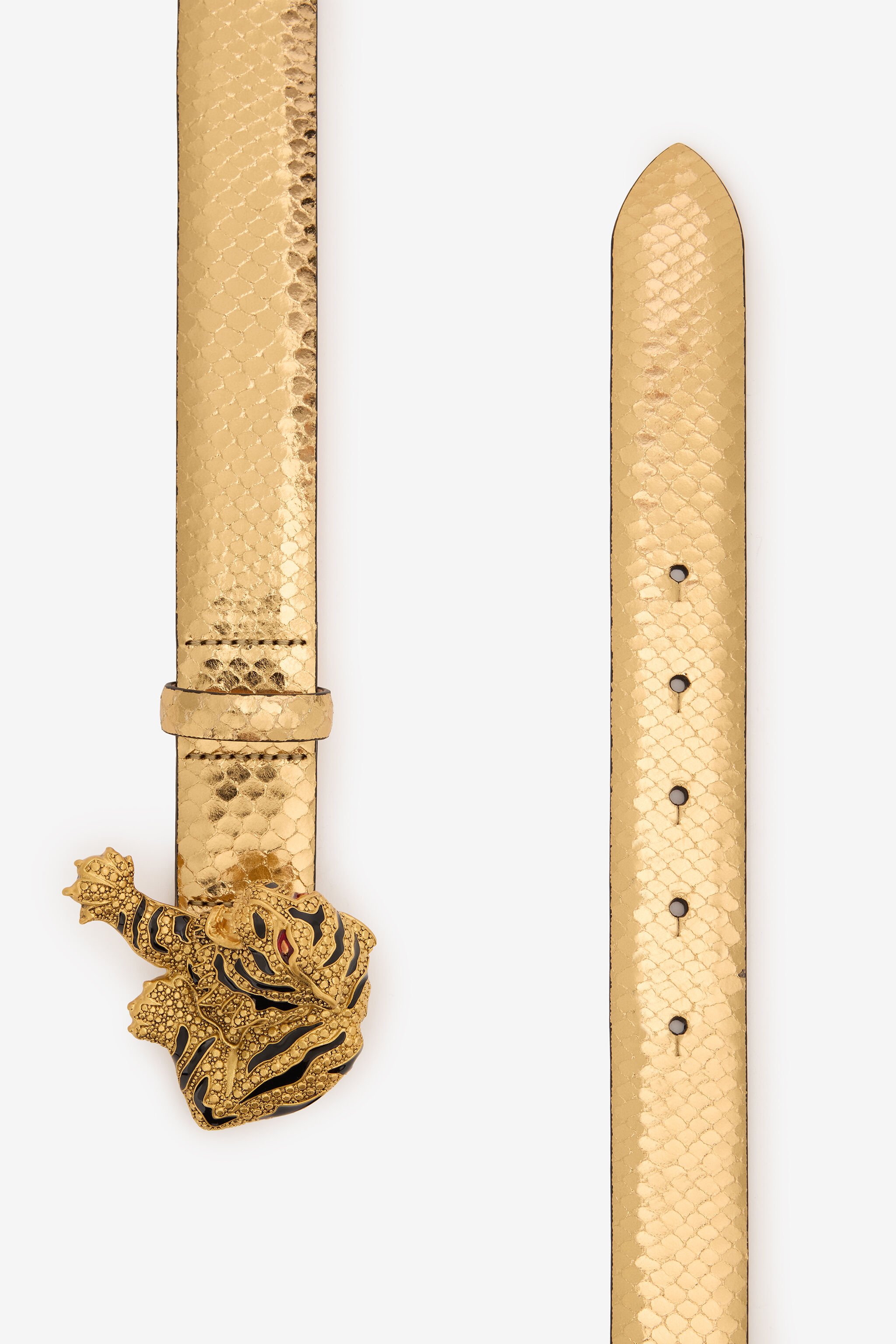 RC Snake Print And Tiger Jewel Belt Gold TKC002-PZ579