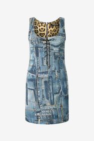 ${brand} Abito Corto Patchwork Capsule Collection ${colorDescription} ${masterID}