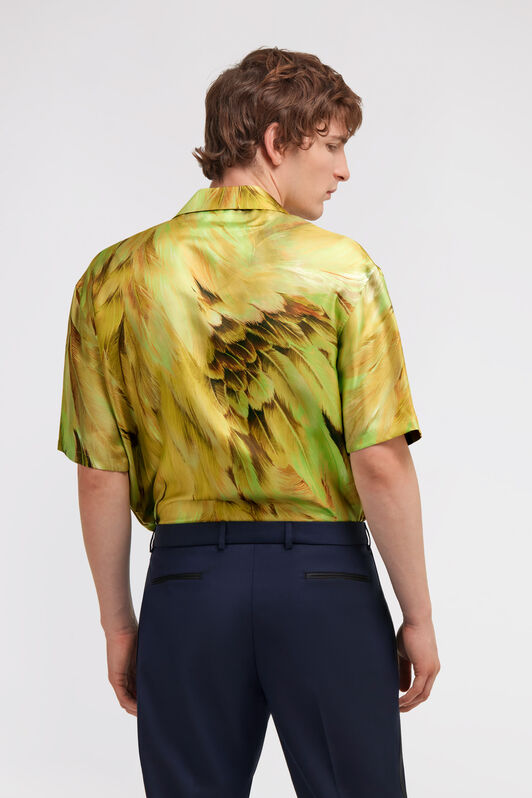 RC Camisa con estampado Plumange Verde claro SMT761-4QL71