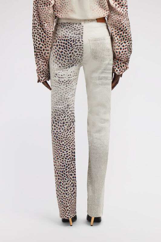 RC Shark Print Jeans Ivory TKJ218-DAN10