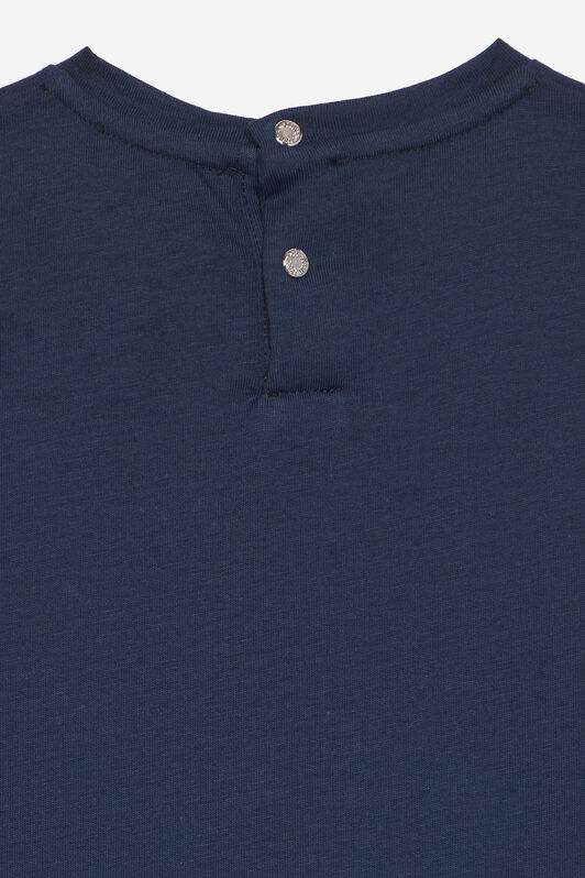 JU Soft Cotton T-Shirt With Patch Dark blue UJT622-JD001