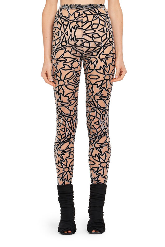 RC Graphic Tile velvet dévoré leggings White IWT208-FY039