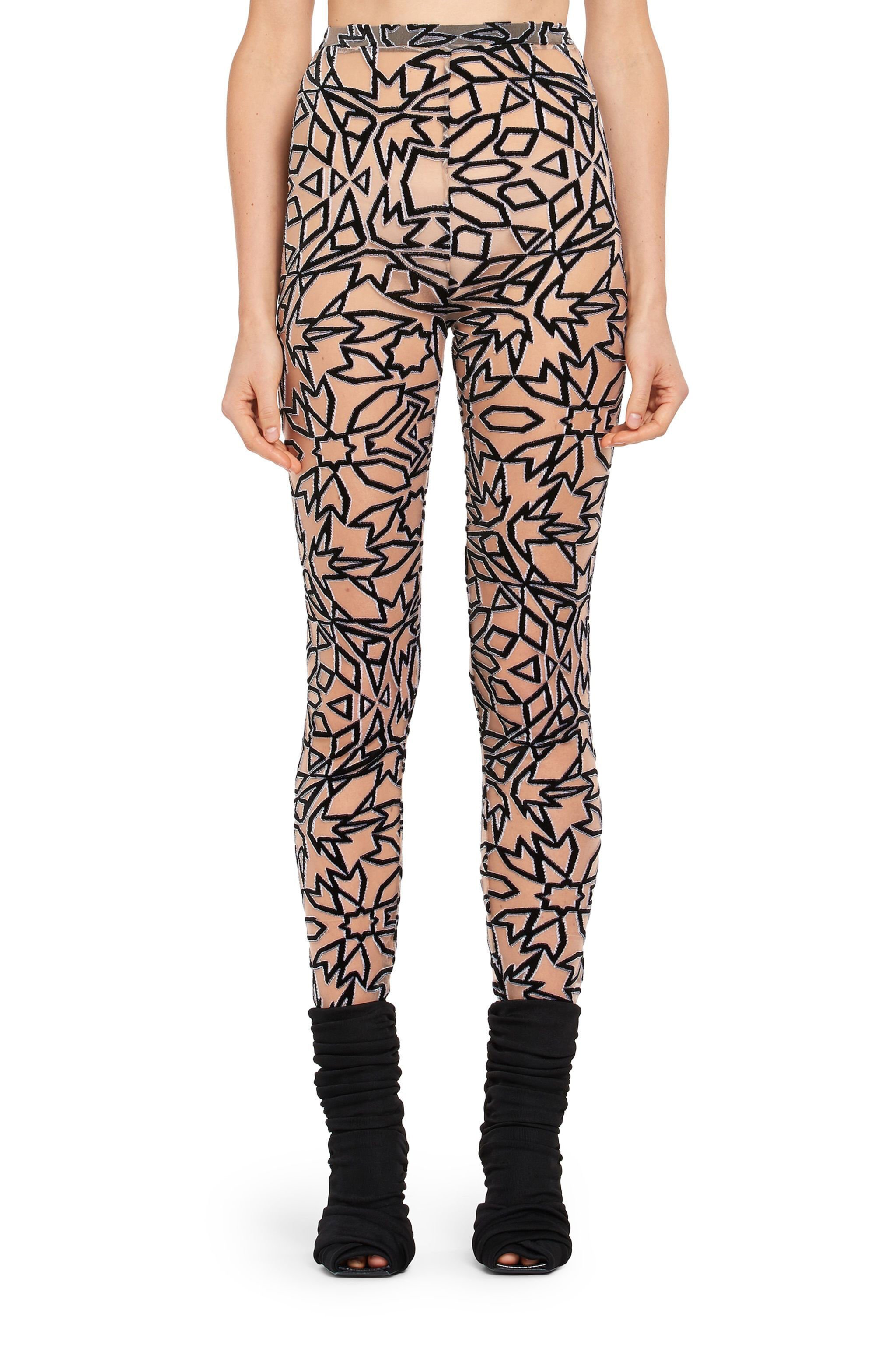 RC Graphic Tile velvet dévoré leggings White IWT208-FY039