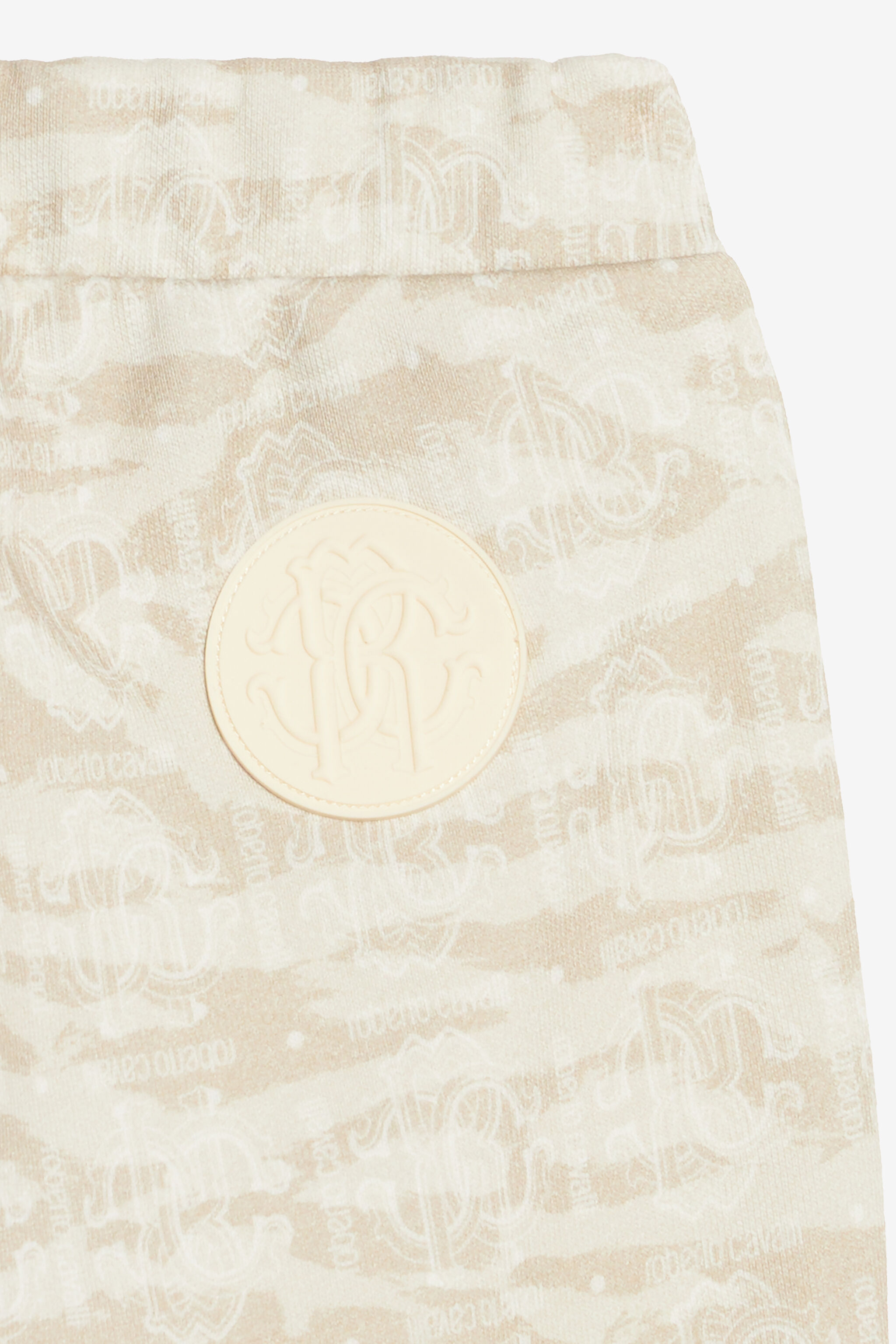 JU Hose Mit Print Tiger Skin Und Monogramm RC Elfenbein UJT221-5OO44