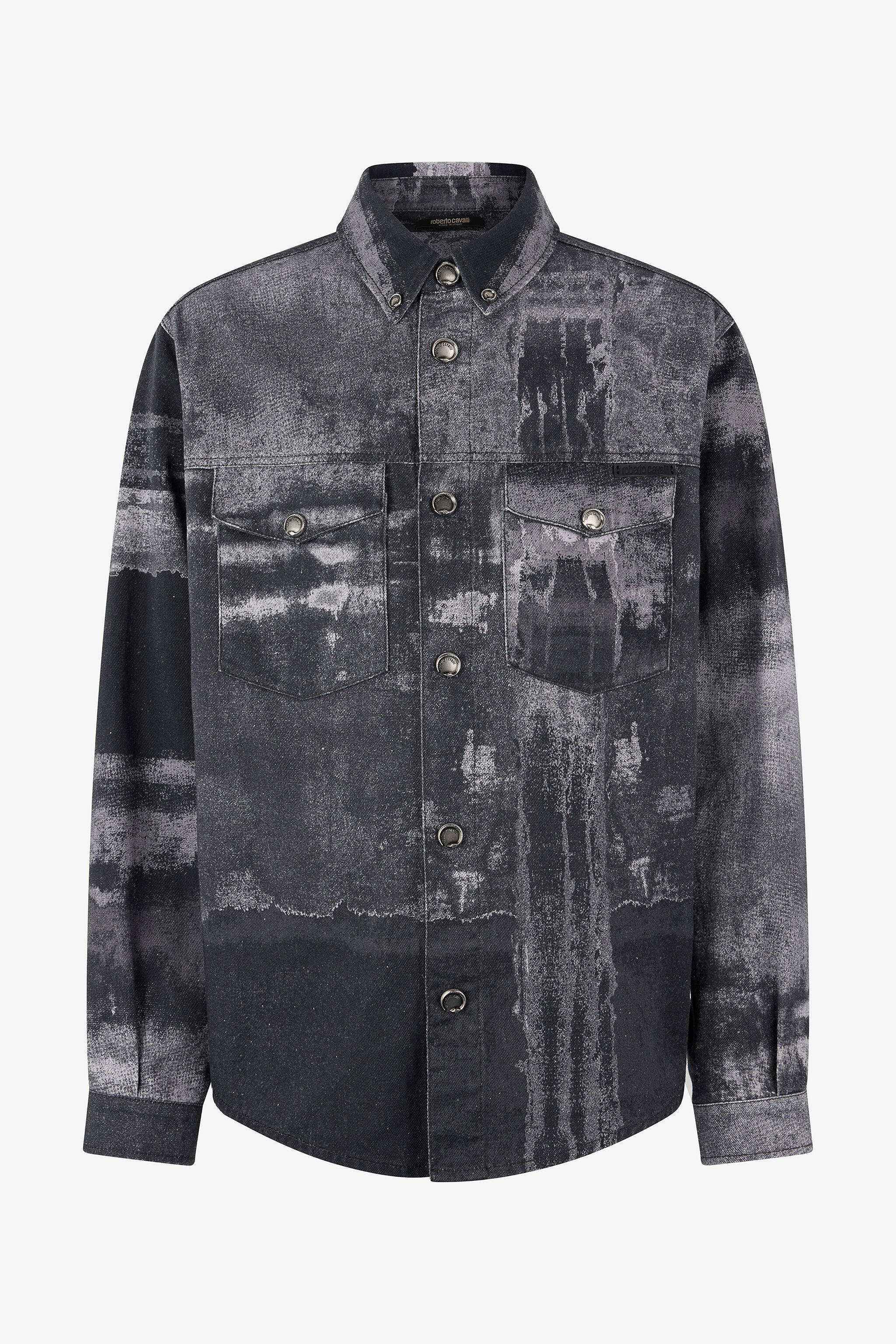 RC Overshirt In Denim Effetto Used Nero VNJ777-4NP69