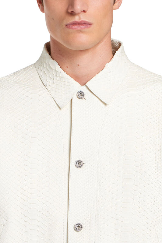 RC White python skin jacket WHITE IMP870-UC019