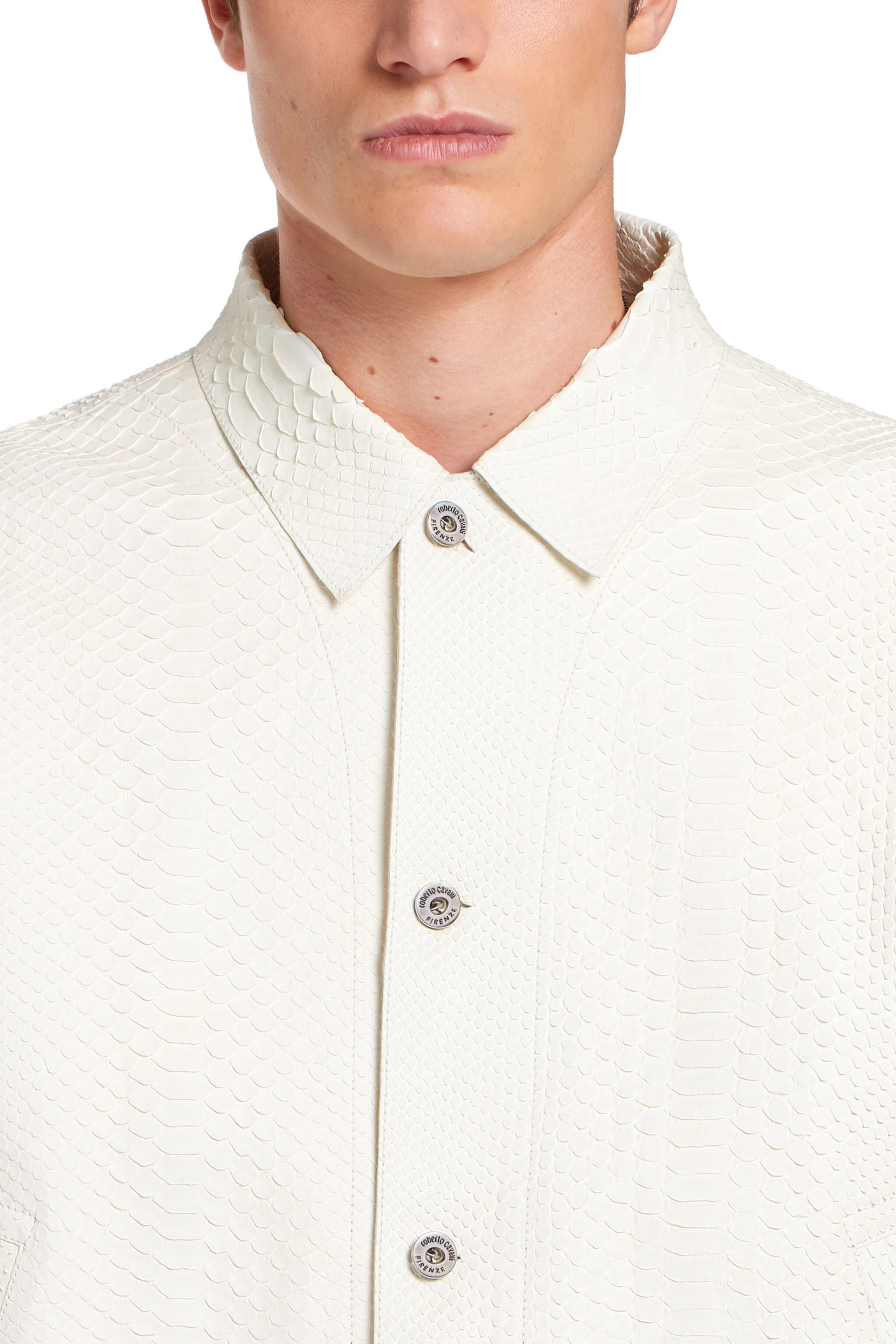 RC White python skin jacket WHITE IMP870-UC019