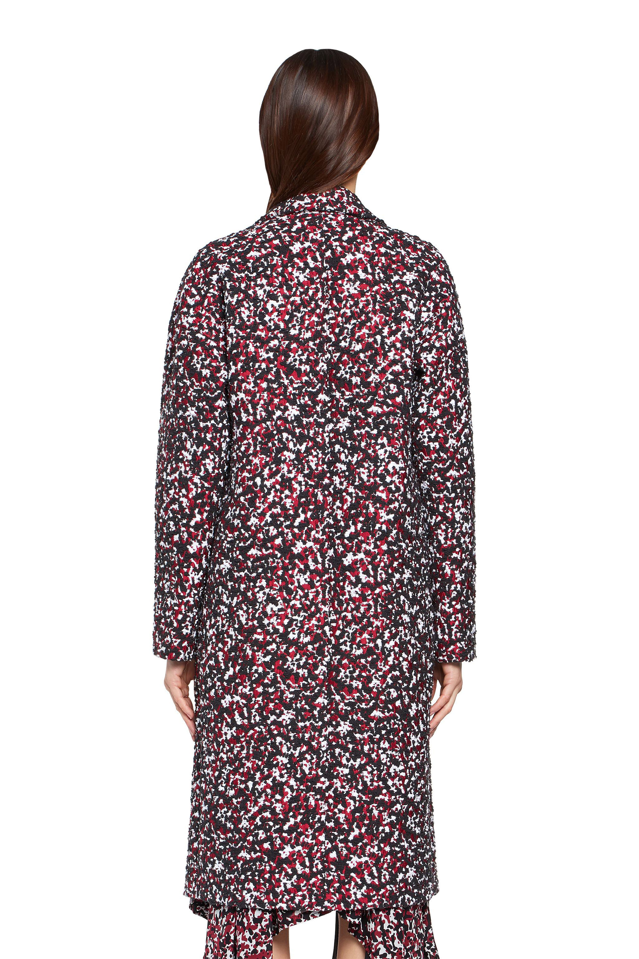 RC Merlot and black tweed coat MERLOT/BLACK HQT504-TG019