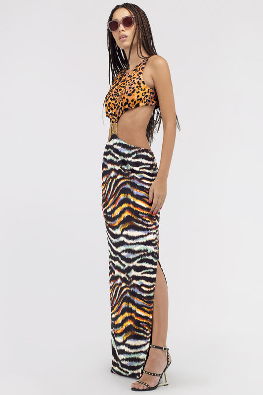 JC Just Cavalli dress Light blue/Black SFT160-SF023