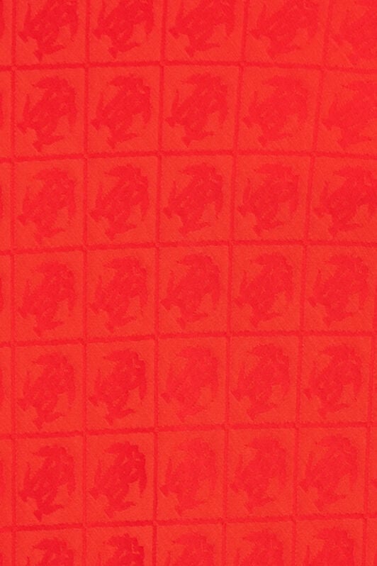 RC Long Skirt with Jacquard Monogram Print RC Long Skirt with Jacquard Monogram Print CORAL RED WQT306-RK010