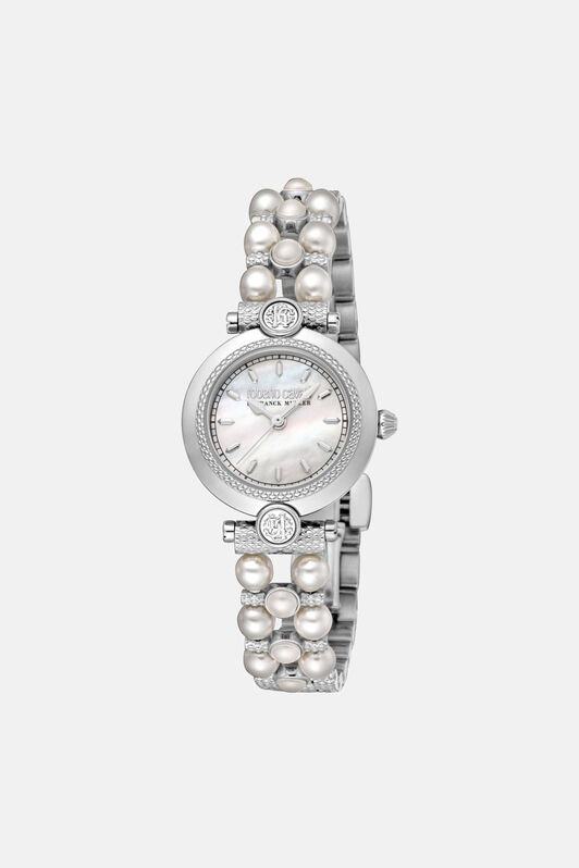 RC Roberto Cavalli by Franck Muller Logo watch Silver RALG58-IG358