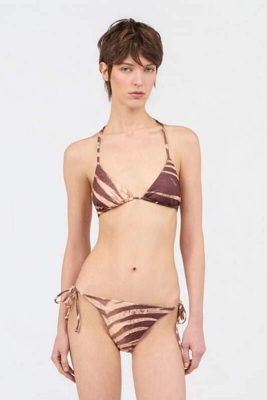 JC Natural Barb Print Bikini 751 BEIGE + 709 MARR WFM032-WF751