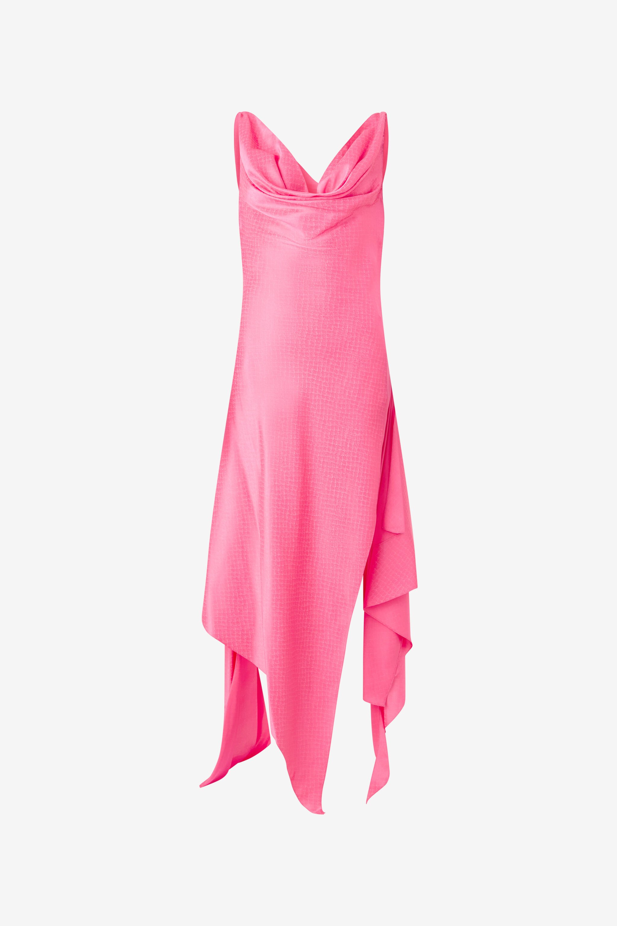 RC Dress With Asymmetric Skirt Pink UKT116-SZN57