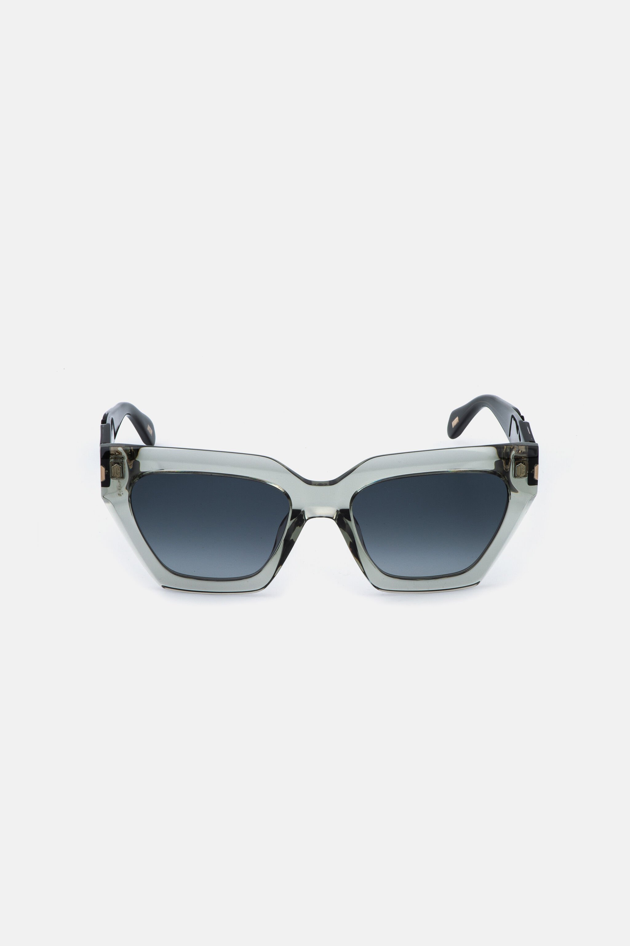 JC Cat-eye feminine sunglasses SHINY GREY/GREEN VALD20-ID261