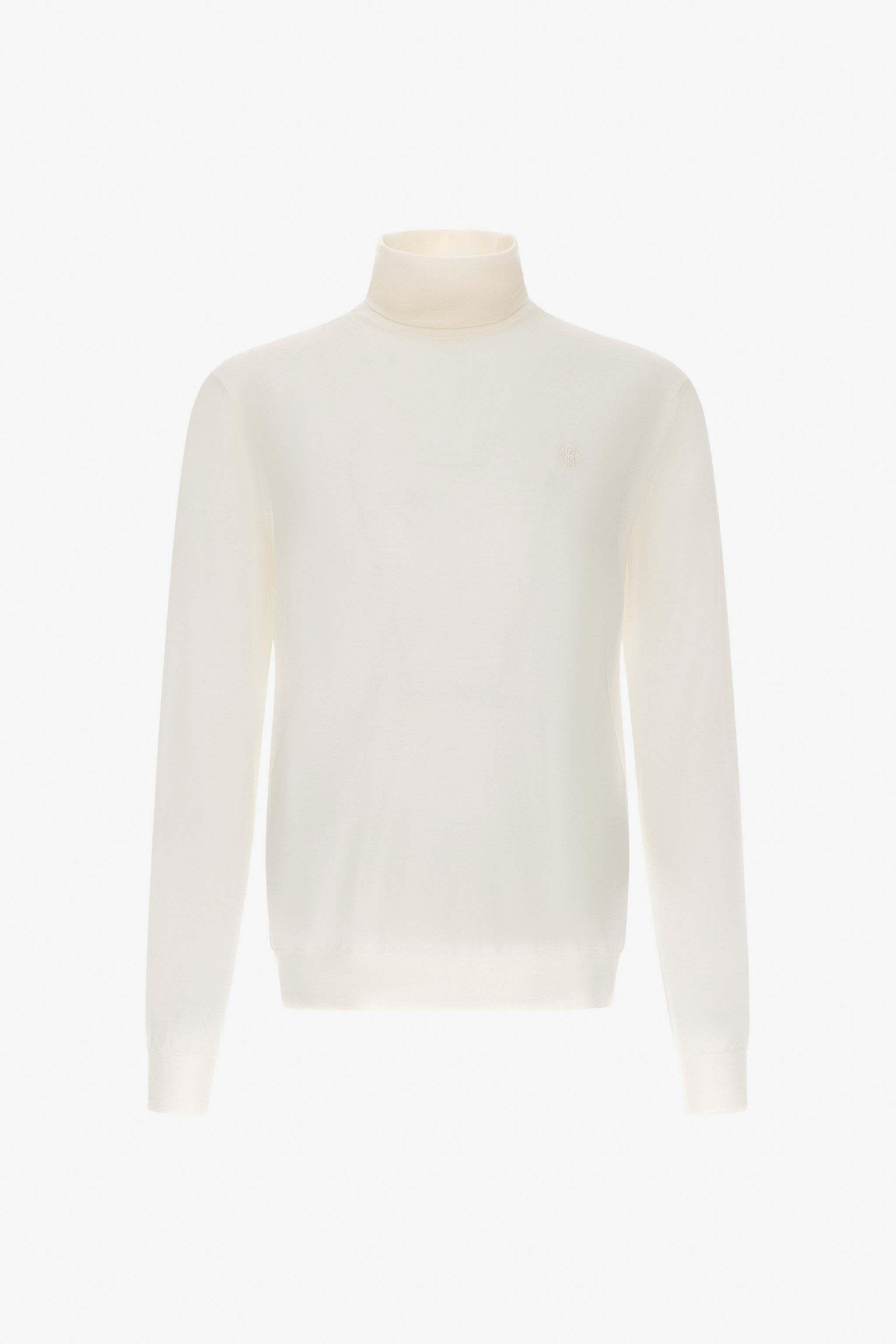 RC Regular Turtleneck Sweater White SRM621-MA006