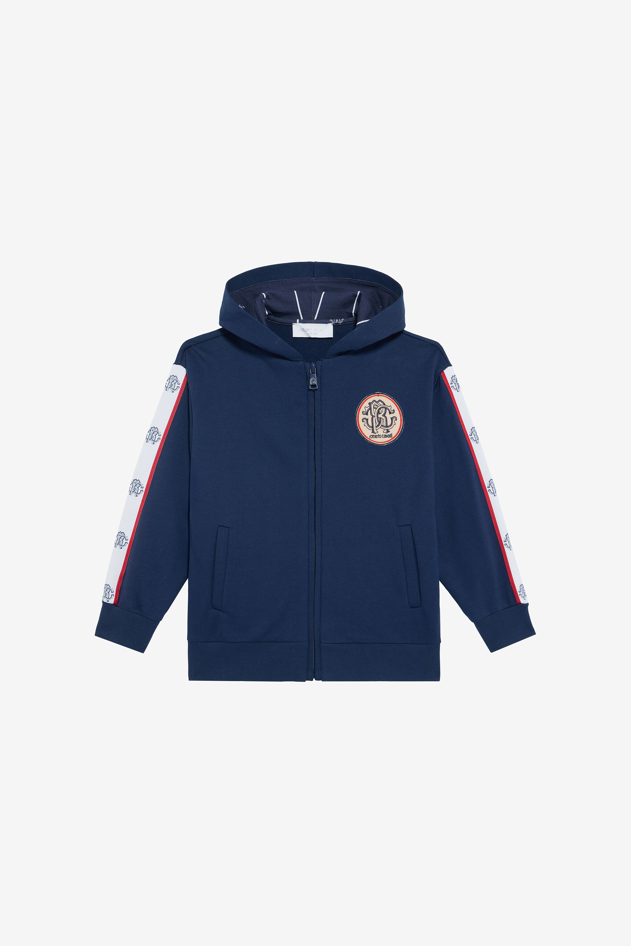 JU Blue Sweatshirt with RC Monogram NAVY VJT68F-CF050