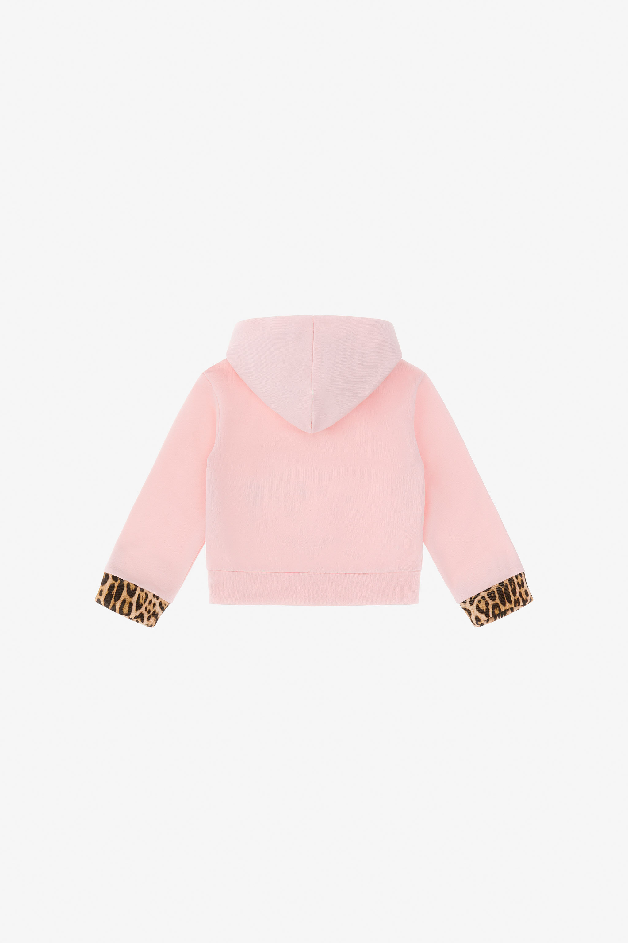 JU Felpa Con Stampa Fiori, Frutti E Jaguar Skin Rosa TJT682-CF050
