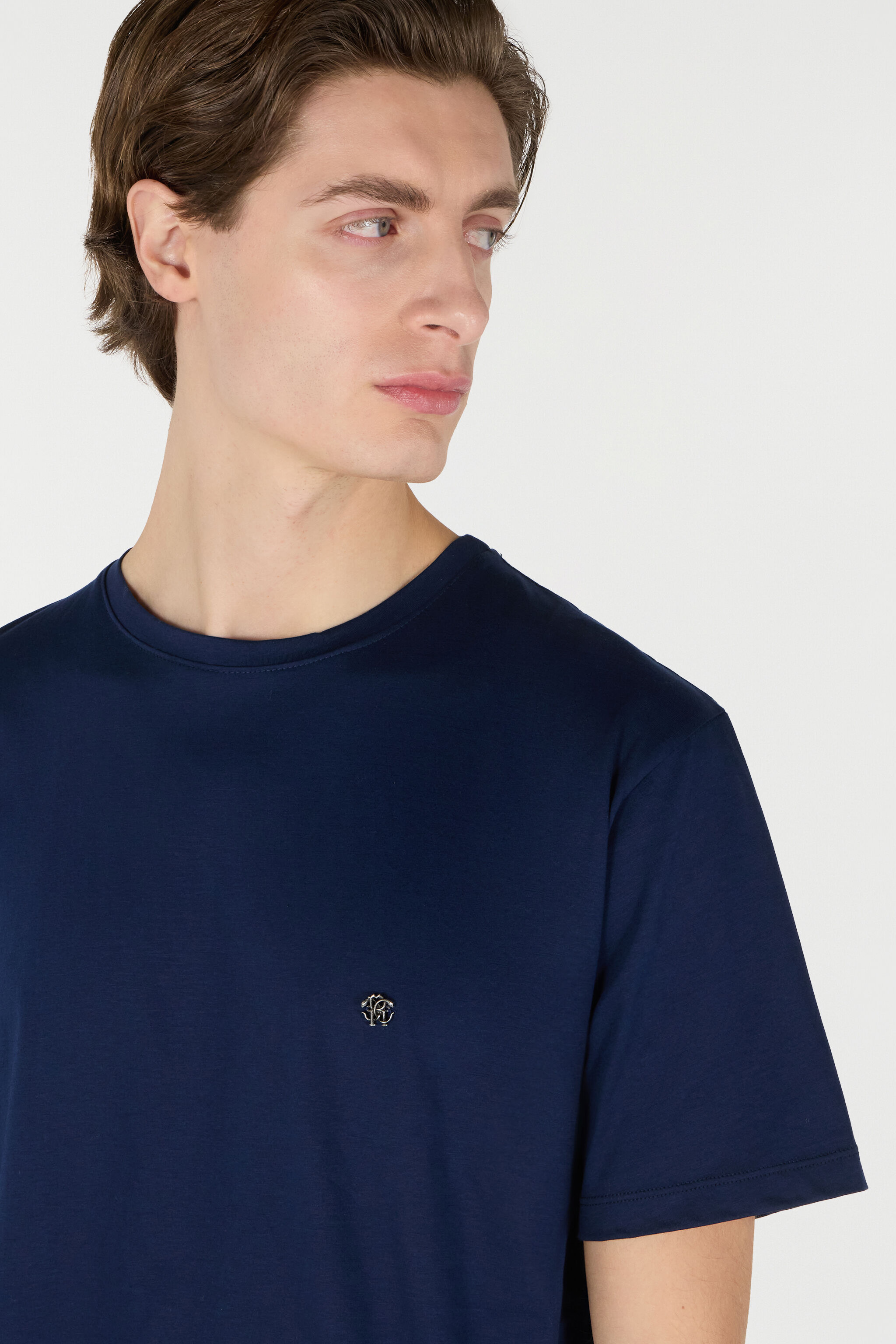RC Camiseta Con Monograma Mirror Snake Azul oscuro POT60E-JD023