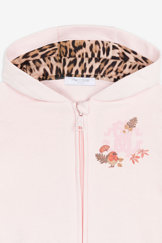 JU RC Monogram Cotton Hoodie JU RC Monogram Cotton Hoodie Pink RJT90I-CF050