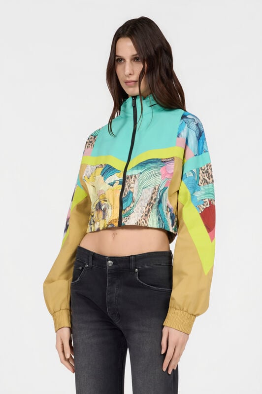 JC Windbreaker im Flower Multicolor Print MULTICOLOR SCURO UFT198-UF264