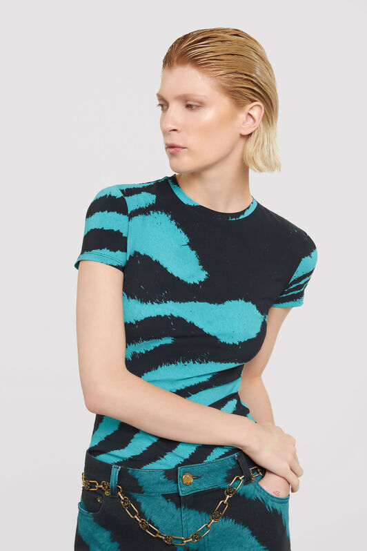 RC Camiseta con estampado Zebra Tribute Azul UWT606-OOP26