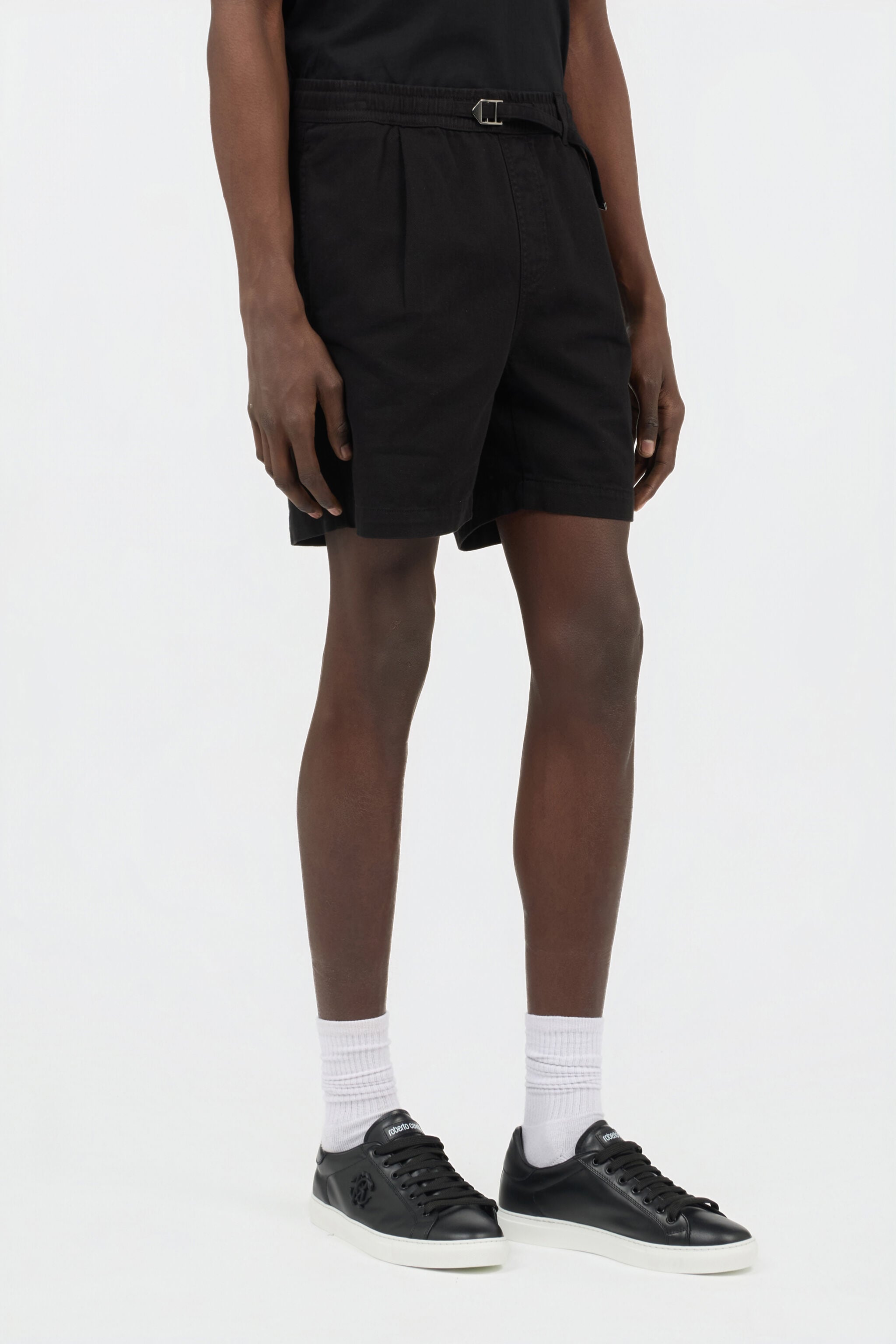 RC Black Cotton Bermuda Shorts BLACK SOT20C-FA017