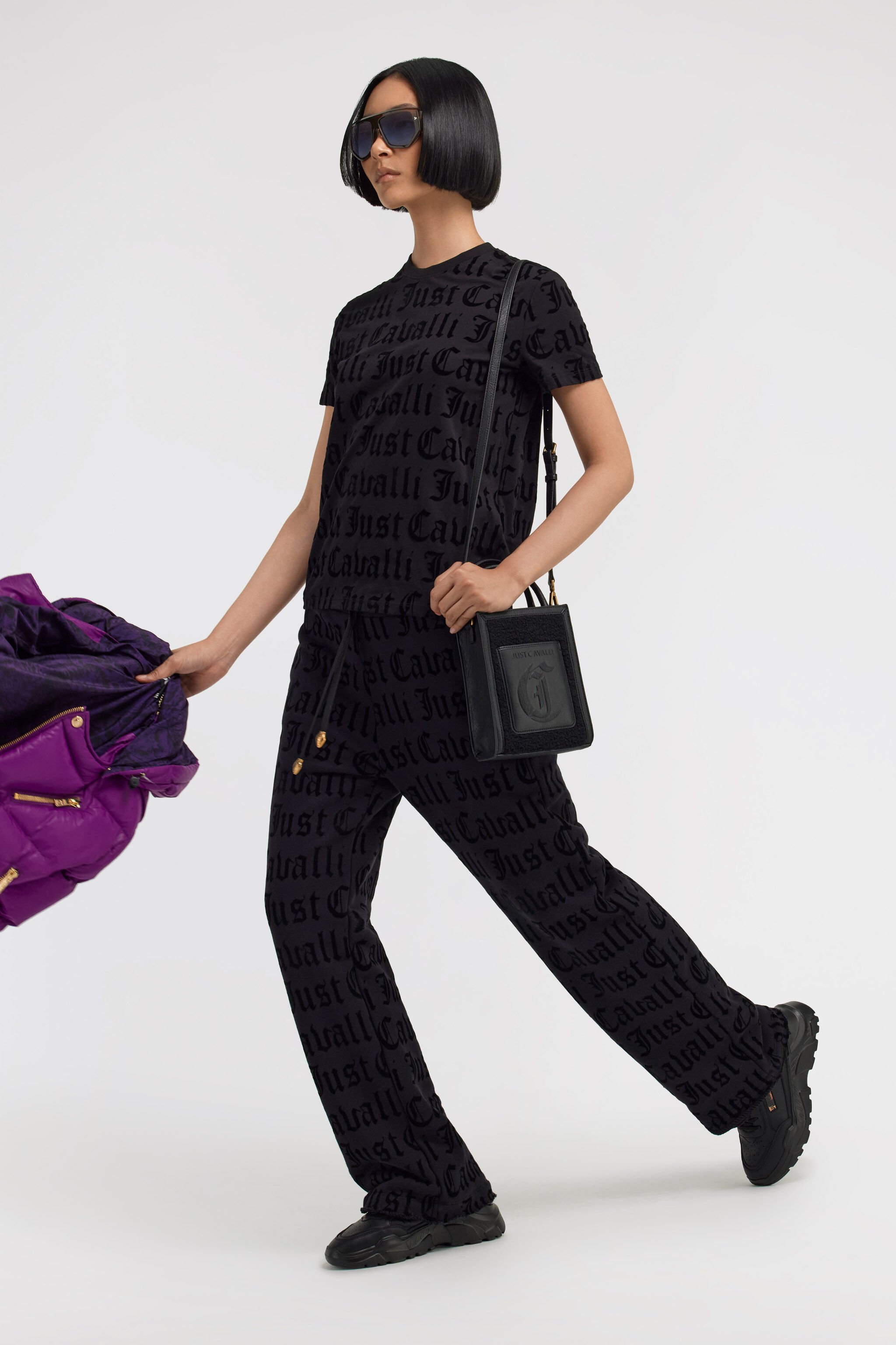 JC Just Cavalli Pants Black TFT073-TF102
