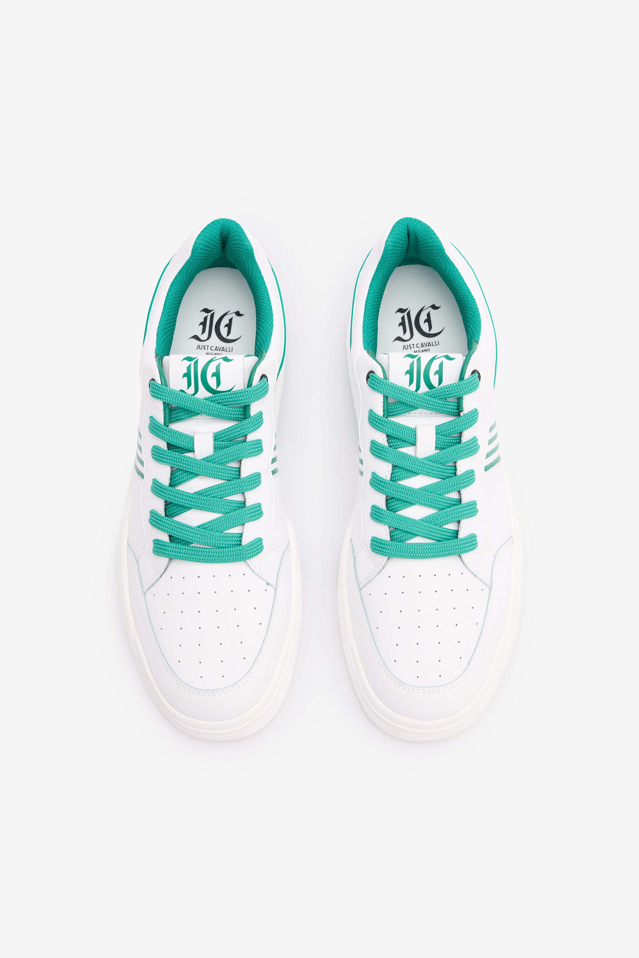JC Sneakers Avec Détails Ajourés White, Green SFS059-SF305