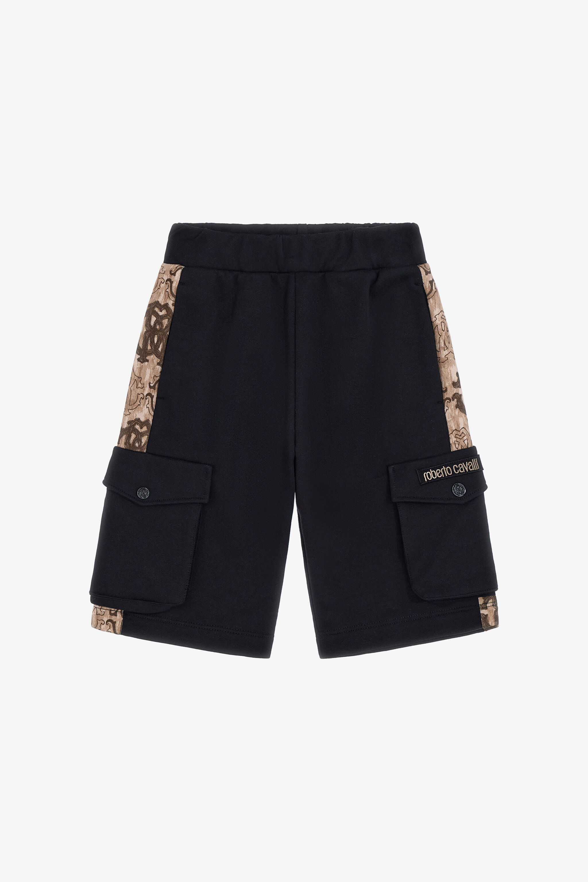 JU RC Logo Cotton Shorts Black TJT20Q-CF050