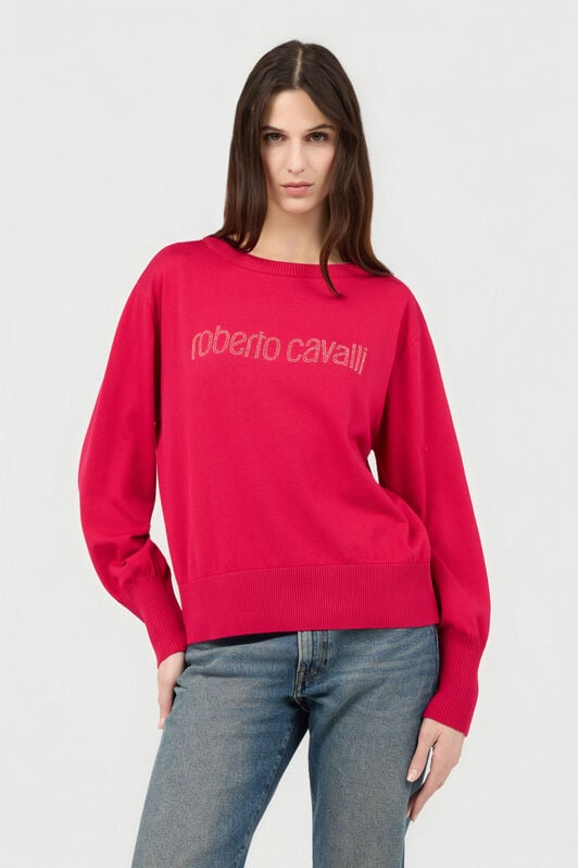 RC Fuchsia Sweater With Crystal Logo RC Fuchsia Sweater With Crystal Logo IBISCUS SOM60G-VI011