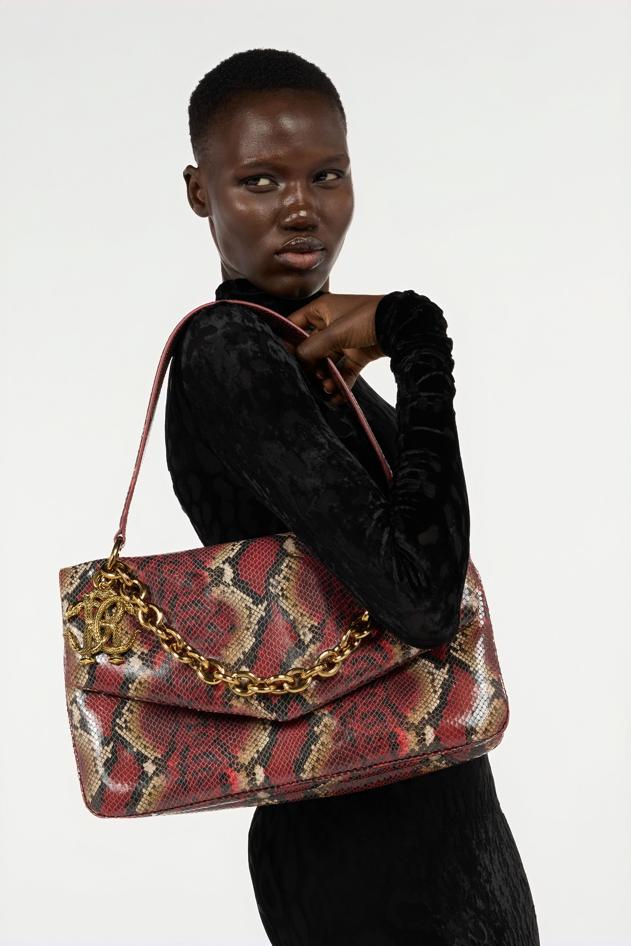 RC Bordeaux Bag with Python Print BORDEAUX VWB002-PZ666