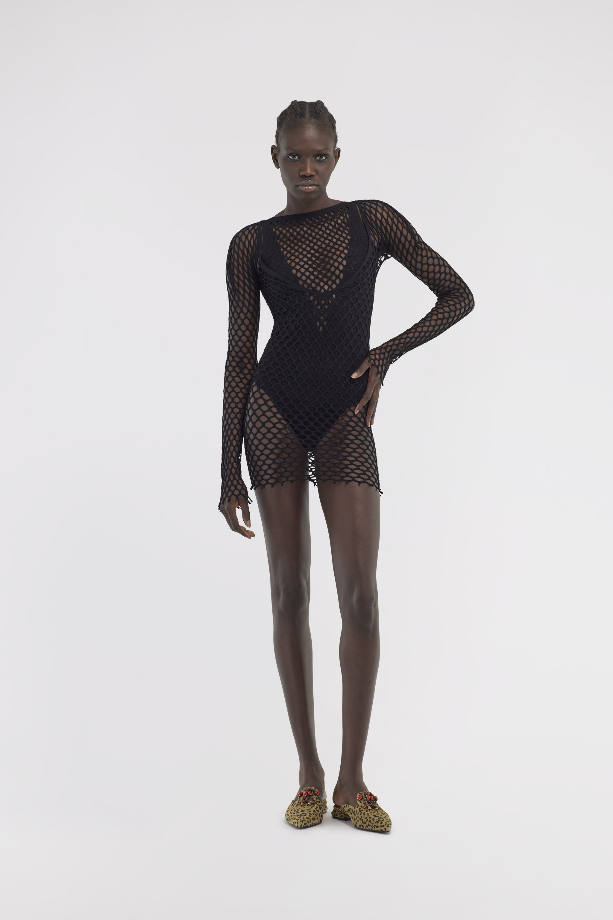 RC Copricostume corto in maglia Nero SYW056-MA001